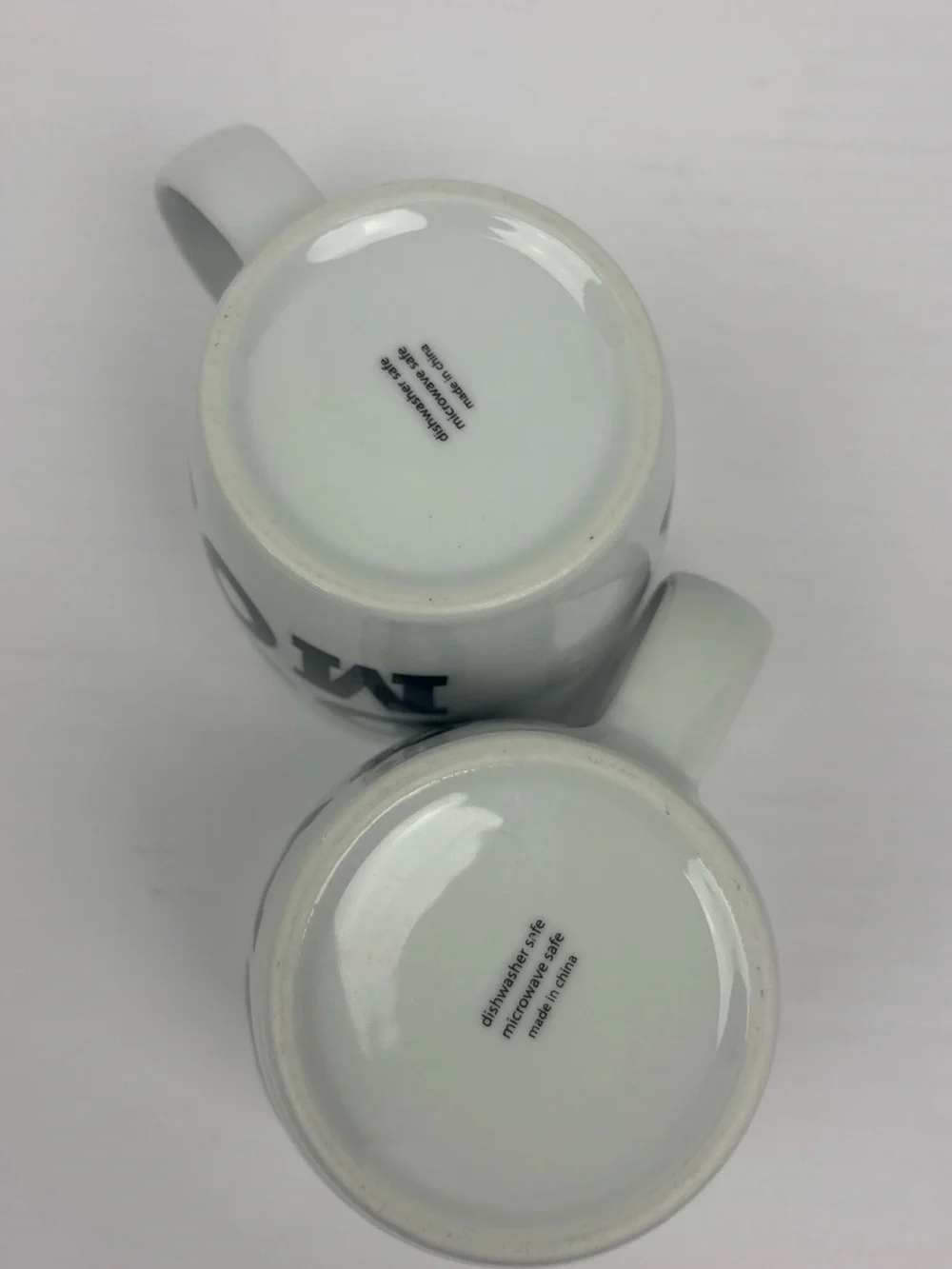 Dog Mom Dad Coffee Mugs Set of 2 White Black Red Heart Ceramic 8 oz Couple Gift